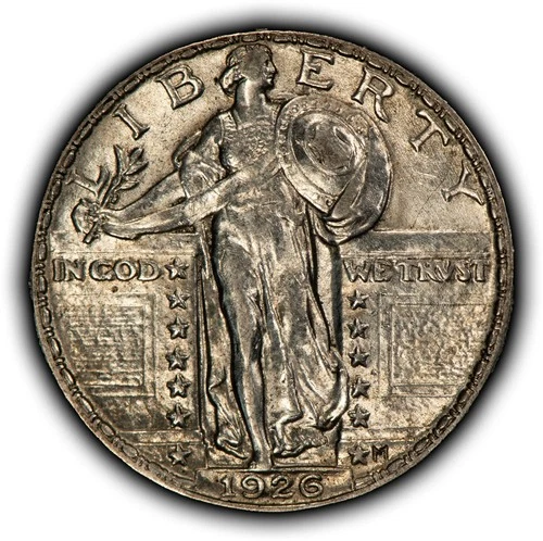 1926 25c Standing Liberty Silver Quarter - AU/UNC - SKU-B5561