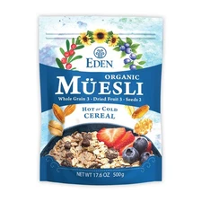 Eden Organic Muesli Cereal, Oat, Rye, Wheat, and Spelt 17.6 Ounce (Pack of 6) 