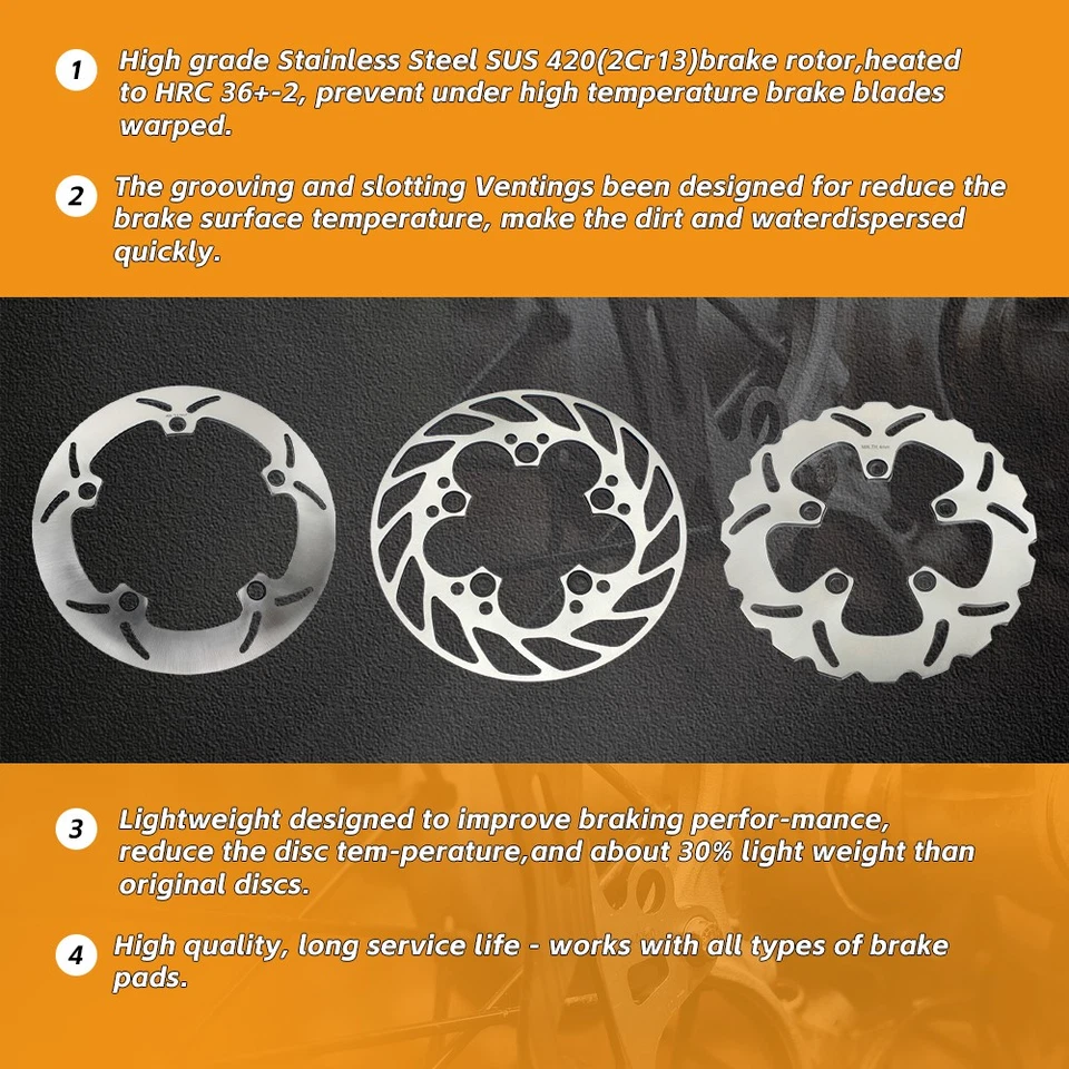 for Kawasaki Front Brake Disc Rotor KZ 440 Ltd Sport 1983 440 LTD KZ440 Z 250 - Image 3 of 4