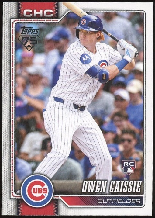 2026 Topps Series 1 #233 Owen Caissie Chicago Cubs RC Baseball Card