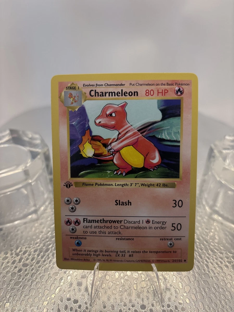 25+ Charmeleon Pokémon TCG Shadowless Individual Collectible Card
