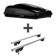 Dachbox Topbox TopBox 350 + Dachträger für VW Passat Alltrack Kombi B7 Typ 3C NP