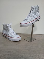 Women's Bella Comoda Trainers Pumps Sneakers UK 4 EU 37 White High Top Studs