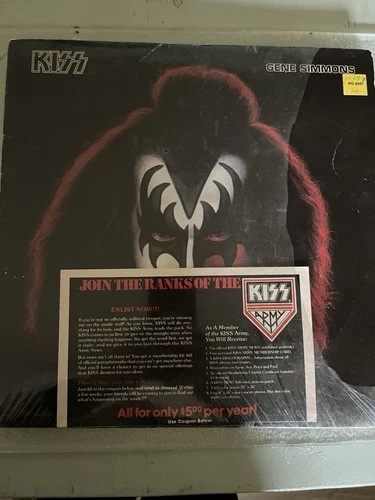 KISS Gene Simmons Solo Album OG US 1978 Vinyl LP Record  VG+