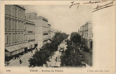 CPA AK TUNISIA Tunis Avenue de France (1102474)