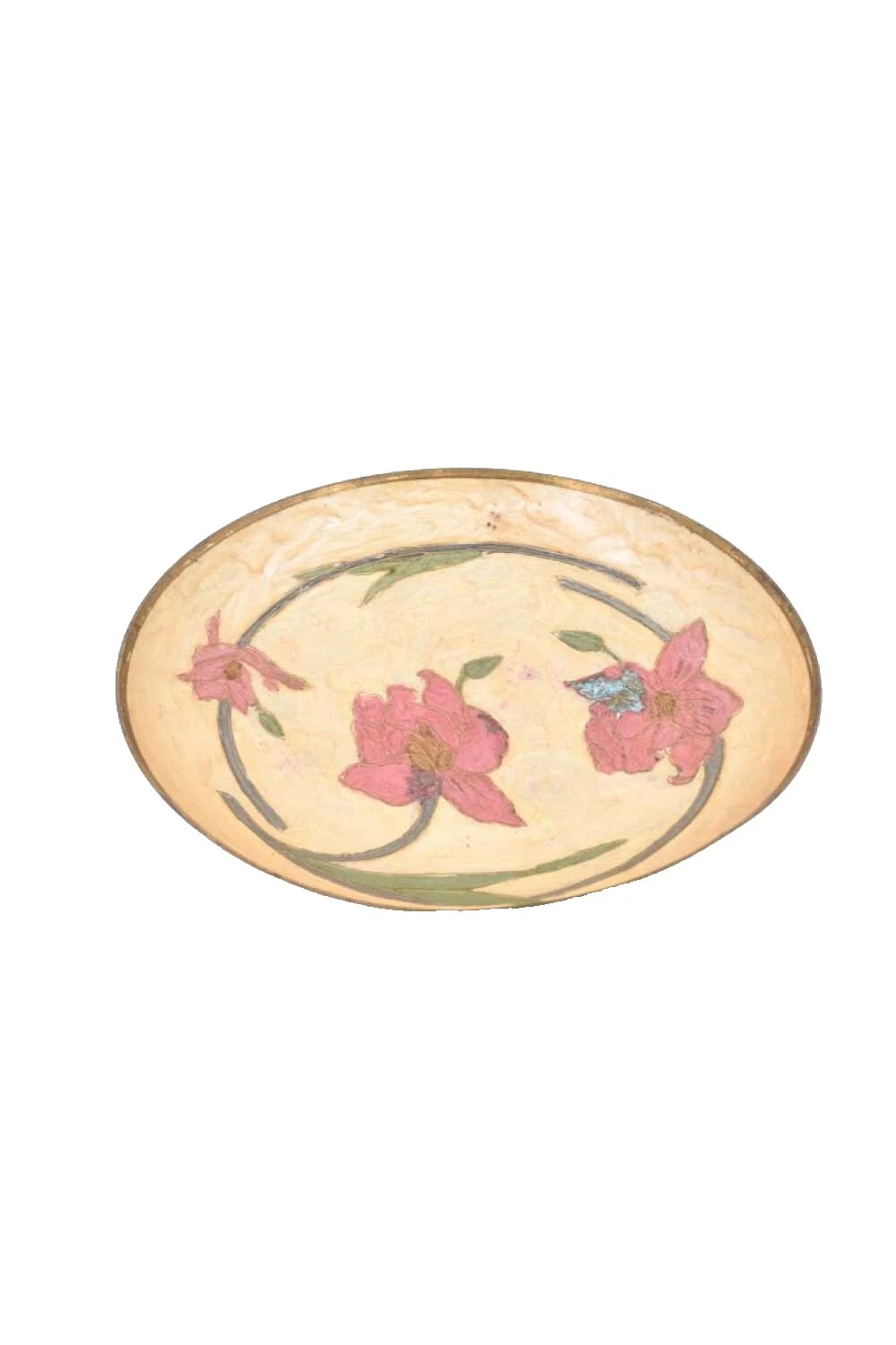 Pratos de Jantar Floral de Bronze