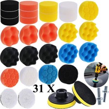 31-tlg Polierschwamm Auto Set Für Polieraufsatz Akkuschrauber Poliermaschine Kit
