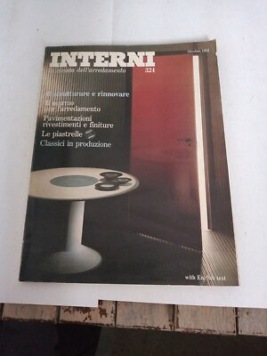 1982 10 INNENRÄUME OKTOBER 1982 NR. 324 IN ITALIENISCH UND ENGLISCH