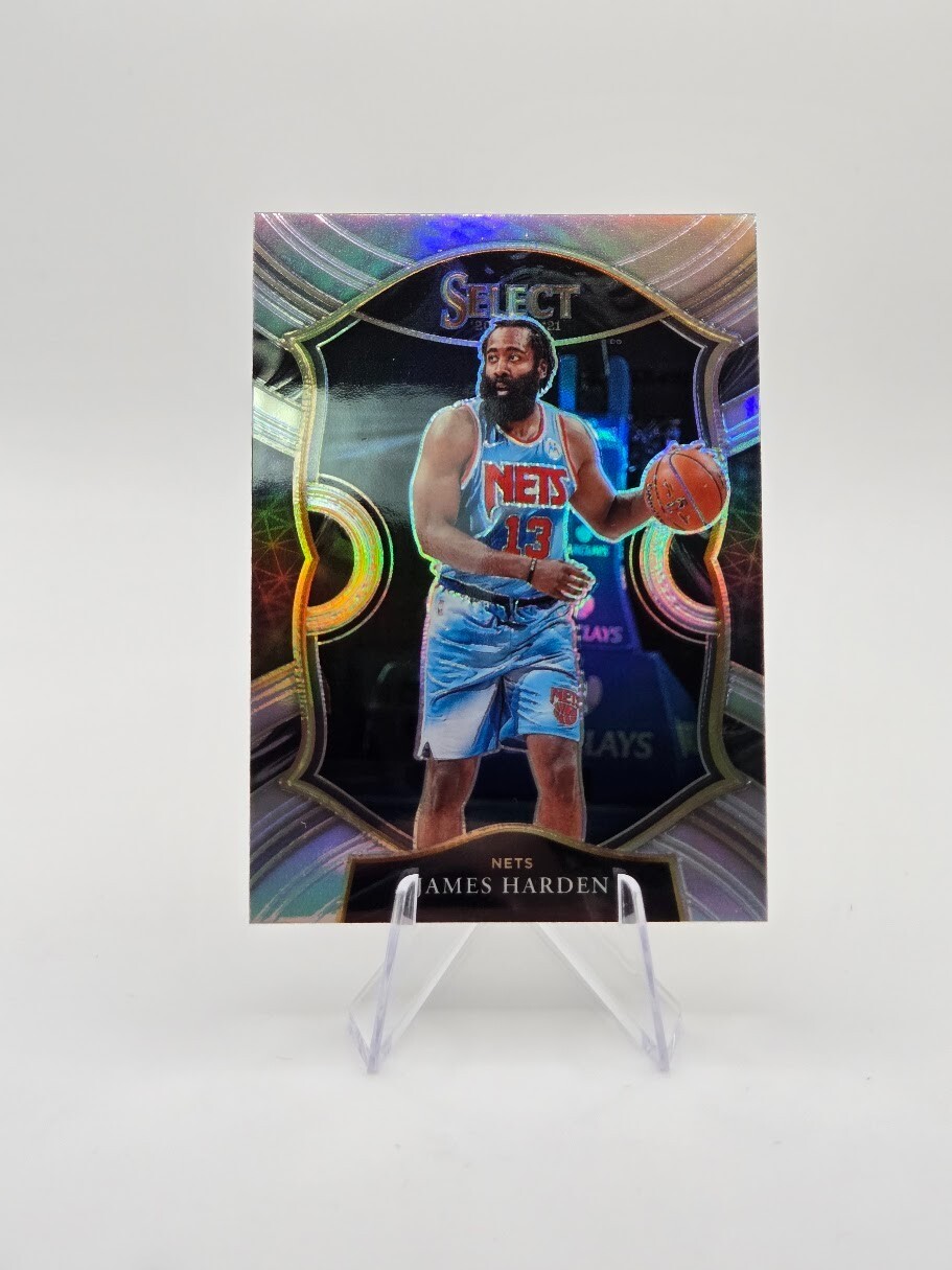 James Harden 2020-21 Panini Select Silver Prizm #12 Nets