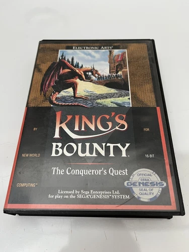 King's Bounty: The Conqueror's Quest (Sega Genesis, 1991) No Manual - TESTED