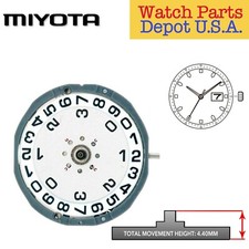 Original Miyota 1L50 Japan Quartz Movement, 3 Hands, Big Date at 3 New 