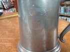 SALE Vintage Yale University Seal Pewter Glass Bottom Drinking Stein 5" High VGC — photo 2