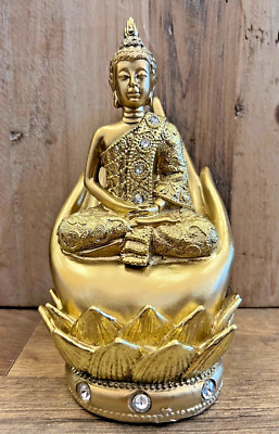 Buddha In Hands Resin Figurine 7.5'' x 5''