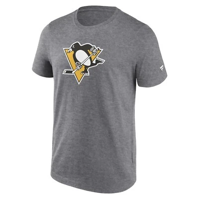 FANATICS NHL T-Shirt Pittsburgh Penguins T-Shirt Primary Logo Graphic Sport grau