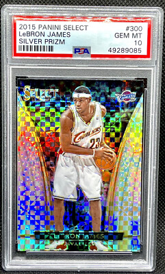 2015 Select Courtside Silver Prizm LeBron James #300 PSA 10 GEM 