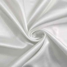 Silky Satin 58" Wide By Yards Solid Charmeuse Scarf Craft DIY Fabric White Black