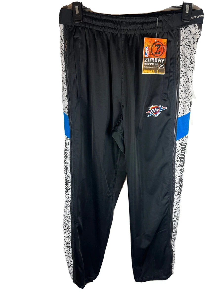 Zipway NBA Men's Oklahoma City Thunder Stadium Sport Tear-Away Pants Size  XL NWT