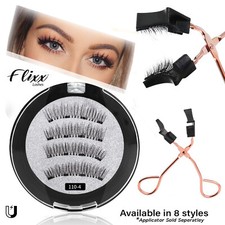 Professional Magnetic Eyelashes - Fake False Lashes Set Kit + Applicator Option