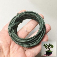M01628 MOREZMORE Try Paper Wire GREEN 2mm 5Y 15 ft Floral Vine Wire Bind Wire