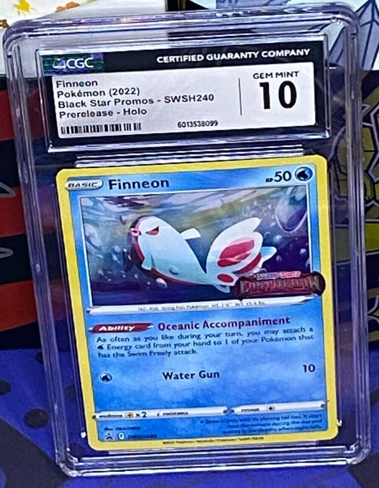 Finneon - (Prerelease) SWSH240 SWSH: Sword & Shield Promo Cards Holo CGC 10 - Image 2 of 3