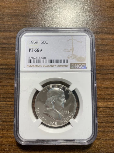 1959-P Franklin Silver Half Dollar 50C NGC PROOF PR 68* STAR PQ NICE