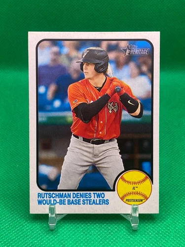 2022 Topps Heritage Minor League ADLEY RUTSCHMAN Denies #108
