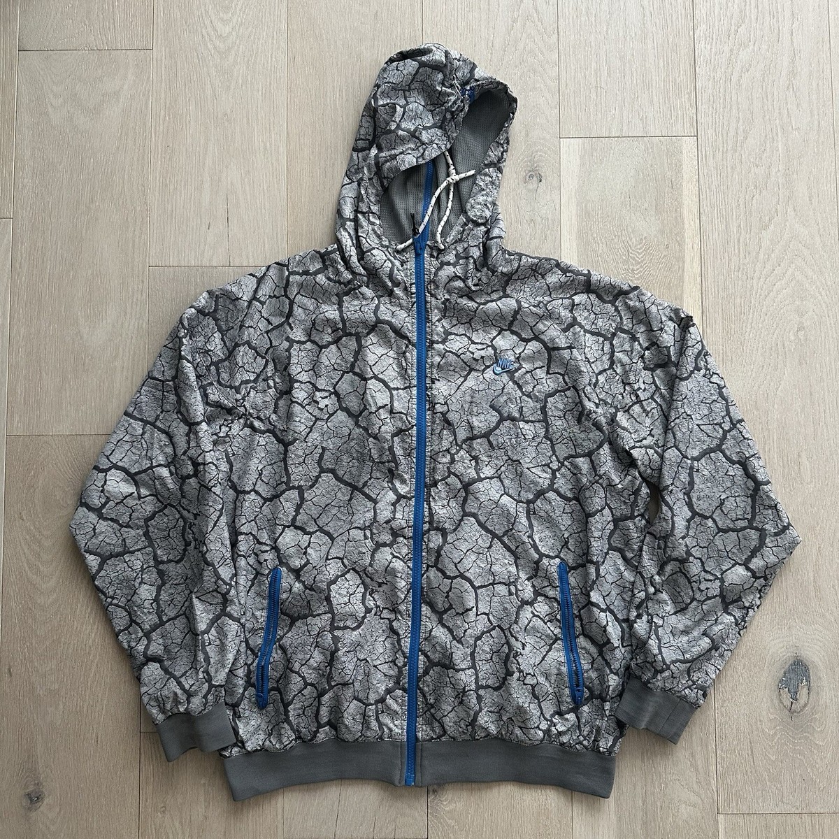 【DISCERNMENT】Gopcore Hood Windrunner Nike Cracked Earth Windrunner Full Zip Split Hood Jacket