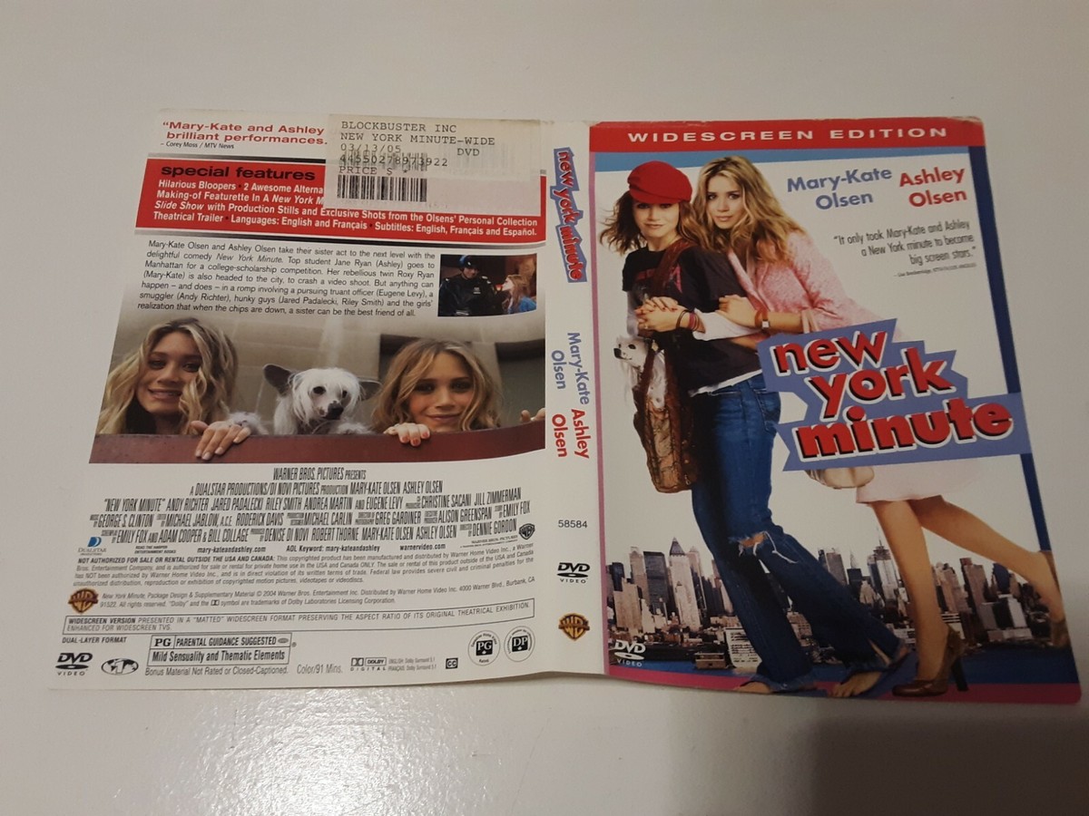 New York Minute DVD ARTWORK ONLY NO DISC | eBay