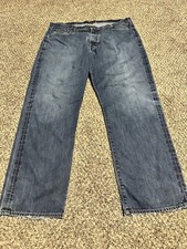 Lucky brand 181 RELAXED Straight Men s Blue Jeans W42 L32 Medium Wash Denim