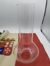 Paralume Lampada Olio Vetro Soffiato Vintage Illuminazione Antiquariato Restauro