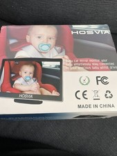 New Hosvia Baby Car Mirror 5" HD Monitor Display Infant Rear View Facing Monitor