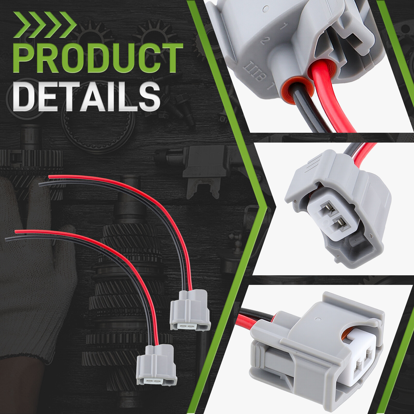 4pcs Fuel Injector Connector Plug For Toyota 4Runner Avalon Celica Echo Matrix