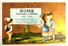 HOME INSURANCE COMPANY NEW YORK unspecified year pocket calendar