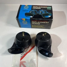 Vintage New Old Stock Cal Custom Factory Style 12 Volt Replacement Horns Italy