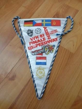 VINTAGE SPEEDWAY WK81 IJS SPEEDWAY 1981 ASSEN HOLLAND PENNANT MOTORCYCLE