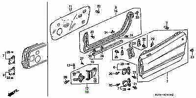 確認専用 Honda Genuine NSX NA1 NA2 Left Door Checker Comp 72380-SL0-013 | eBay
