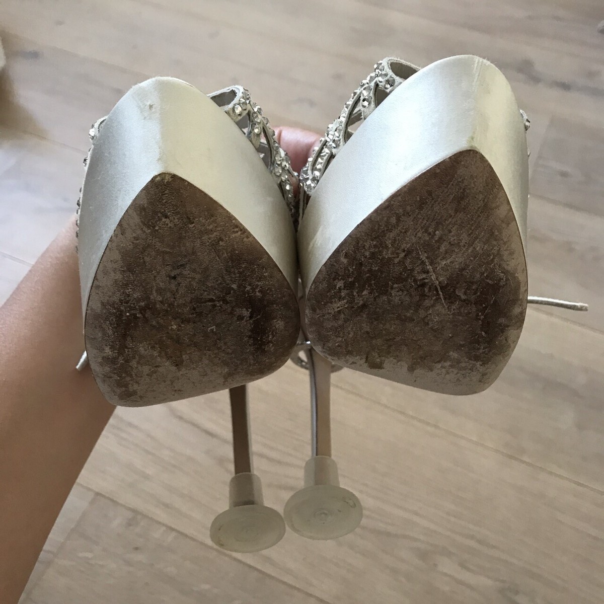 Chaussures De Mariage Sergio Rossi - Blanc, Taille 38, Talon Très Haut, Occasion TBE