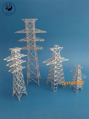 Diorama High Voltage Transmission Tower Model City Layout Scene Display Model