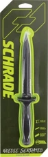 Schrade Needle Magnum Fixed Dagger 6" AUS-8 Steel Blade Black Rubberized Handle
