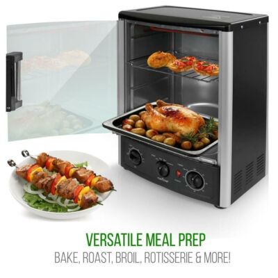 NutriChef Multi-Function Vertical Oven 1500W Adjustable Roast Bake Rotisserie