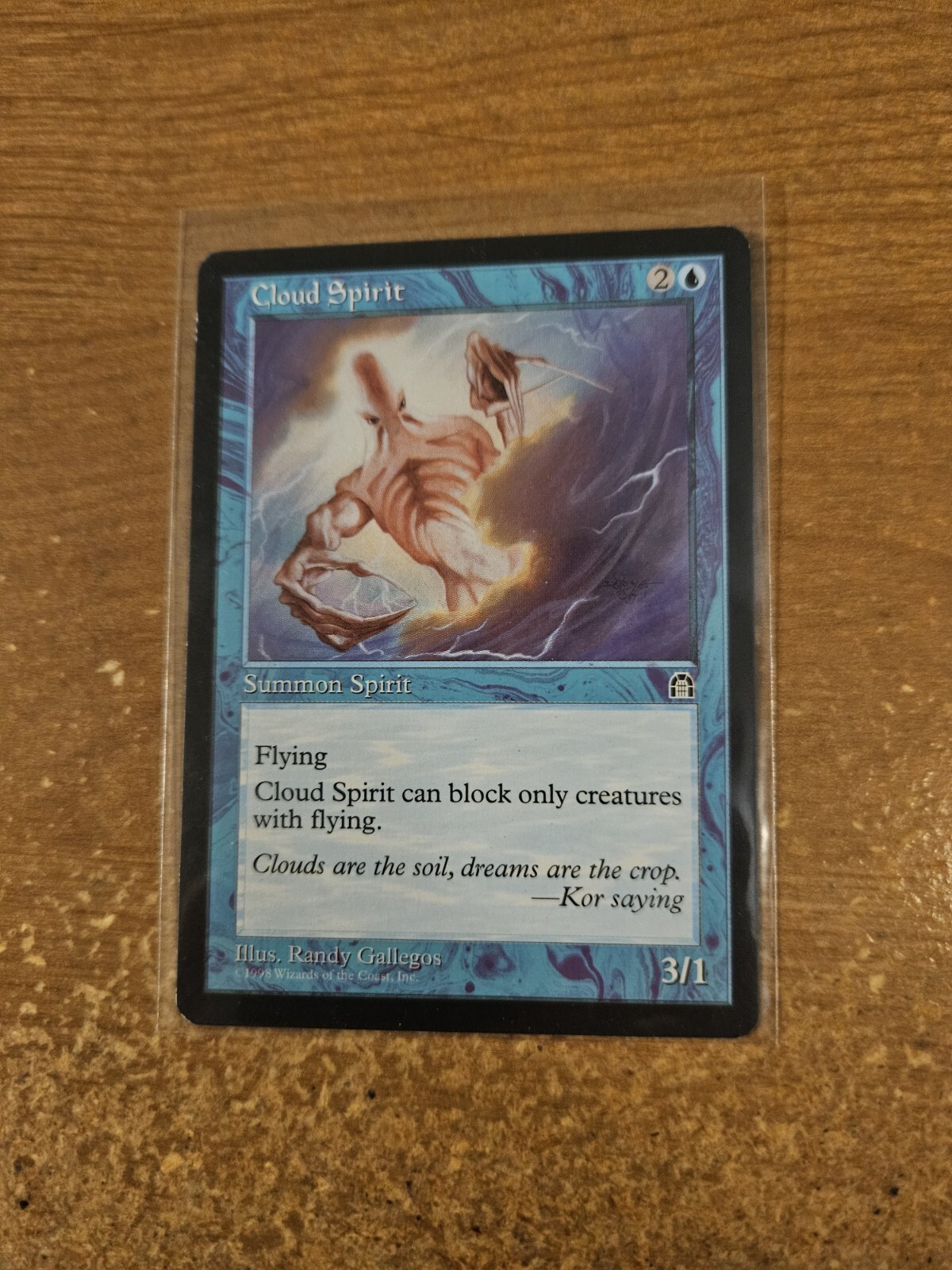 MAGIC THE GATHERING STRONGHOLD CLOUD SPIRIT LIGHTLY PLAYED