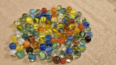 Cat Eye Marbles Lot Of  100 Different Styles