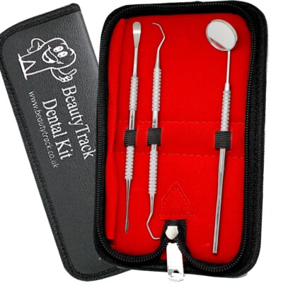 3 Stück Dental Set Zahnschaber Spiegel Skala Set Zahnstein Zahnstein Plaque Entferner