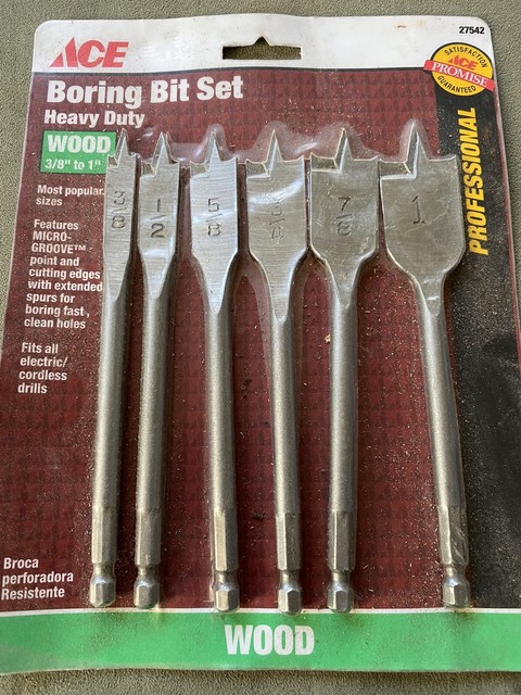 Wood Boring Flat Drill Bit Set 