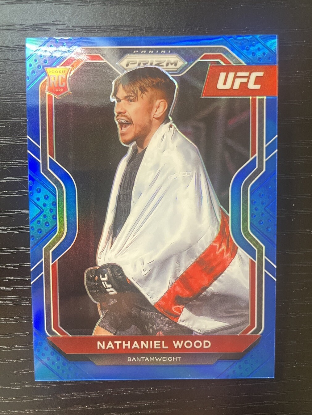 2021 Panini Prizm UFC Nathaniel Wood Blue RC /199 SP #39 Debut Edition