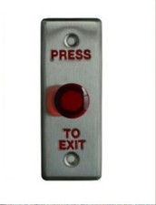 Push to Exit Button with LED for Narrow Door Frame,Reques to Exit Button,NO  NC