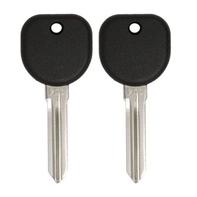 (2 Pack) Keyless2Go Uncut PK3 Stamped Transponder Keys B107-PT for GM