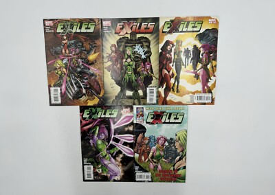 EXILES #1-6 Missing# 4 (2009) MARVEL COMICS BLINK! Beast, Scarlet Witch, Polaris