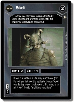 SWCCG: Makurth [Ungraded] SWCCG: Special Edition Star Wars CCG