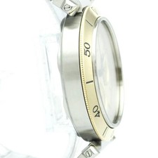 CARTIER Pasha 38 Chronograph 18K Gold Steel Watch W31011H3 Polished BF590345 8